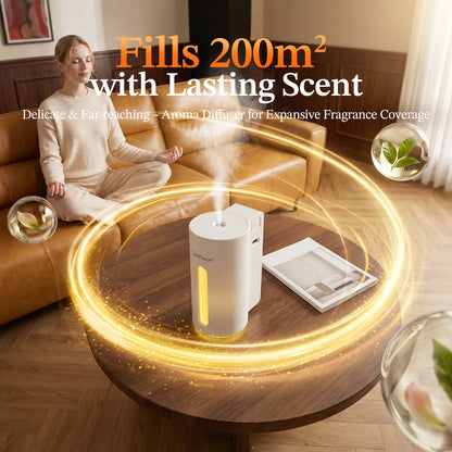 CoreFavor Waterless Essential Oil Diffuser (H2) with 120ml Oil (Paris Bloom)