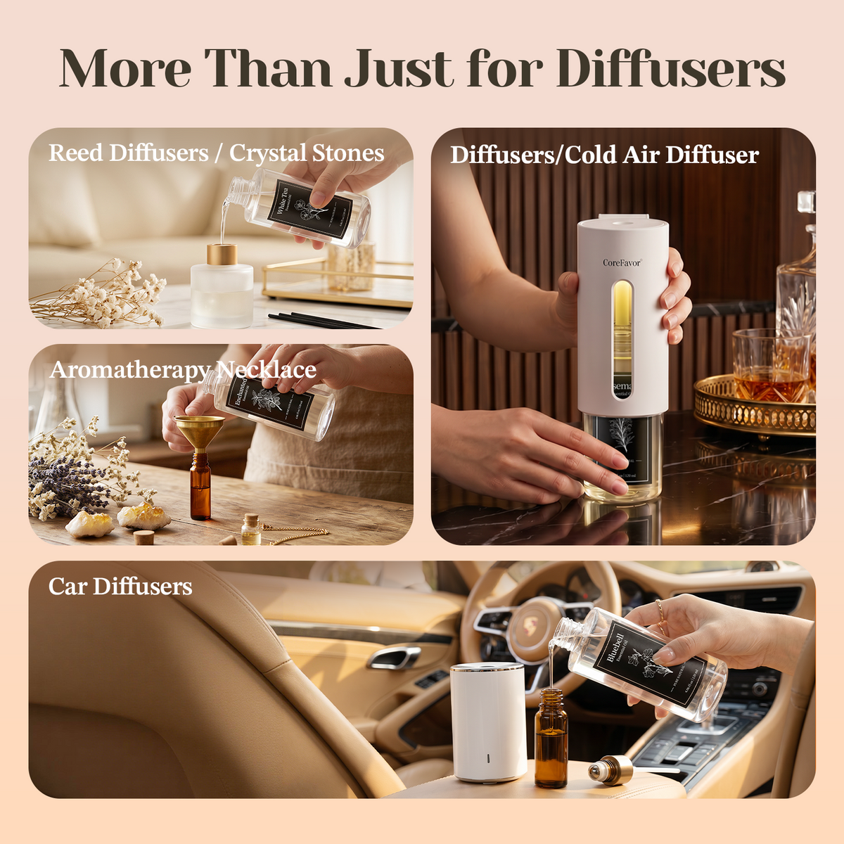 CoreFavor 120ml Essential Oil for Diffuser H2 (Lavender)