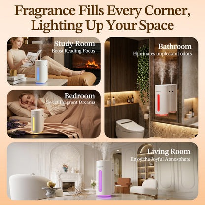 CoreFavor Waterless Essential Oil Diffuser (H2) with 120ml Oil (Paris Bloom)