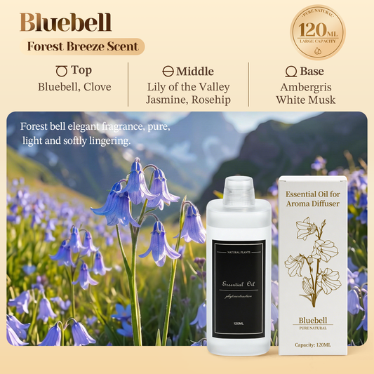 CoreFavor 120ml Essential Oil for Diffuser M60 (Bluebell)